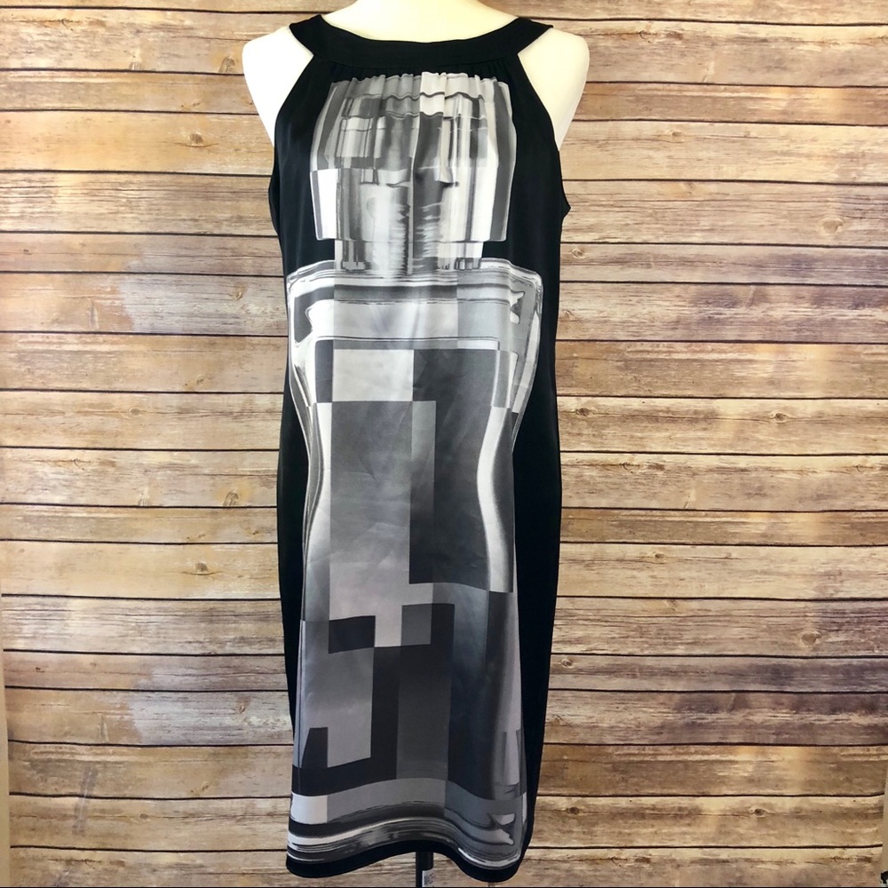 Just Taylor Halter Tie Shift Dress